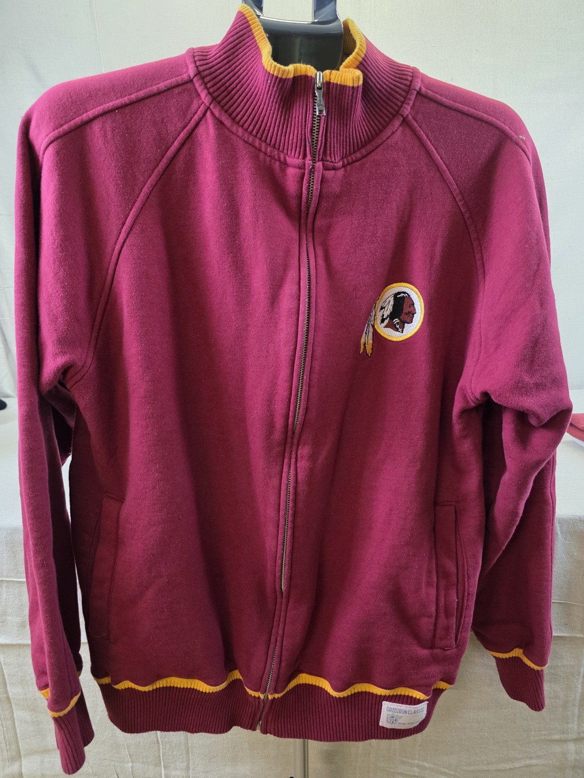 NFL Reebok Washington Redskins Gridiron Classic Mens XL Zip-Up Fleece Jacket