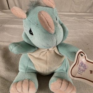 Vintage 1999 Precious Moments Tender Tails Triceratops Plush Toy