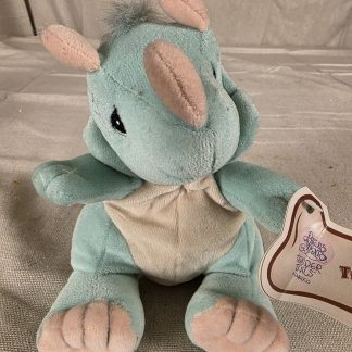 Vintage 1999 Precious Moments Tender Tails Triceratops Plush Toy