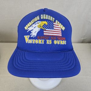 Rare Vintage Operation Desert Storm Trucker Mesh Snapback Hat Cap 90s Gulf War