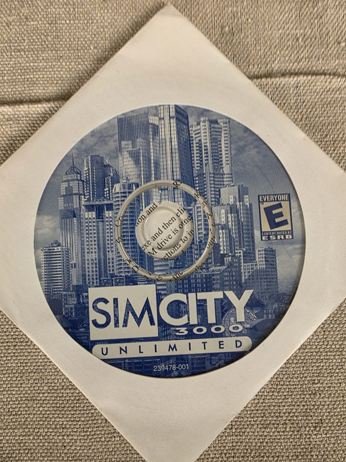 SimCity 3000 Unlimited PC Game Disc Only