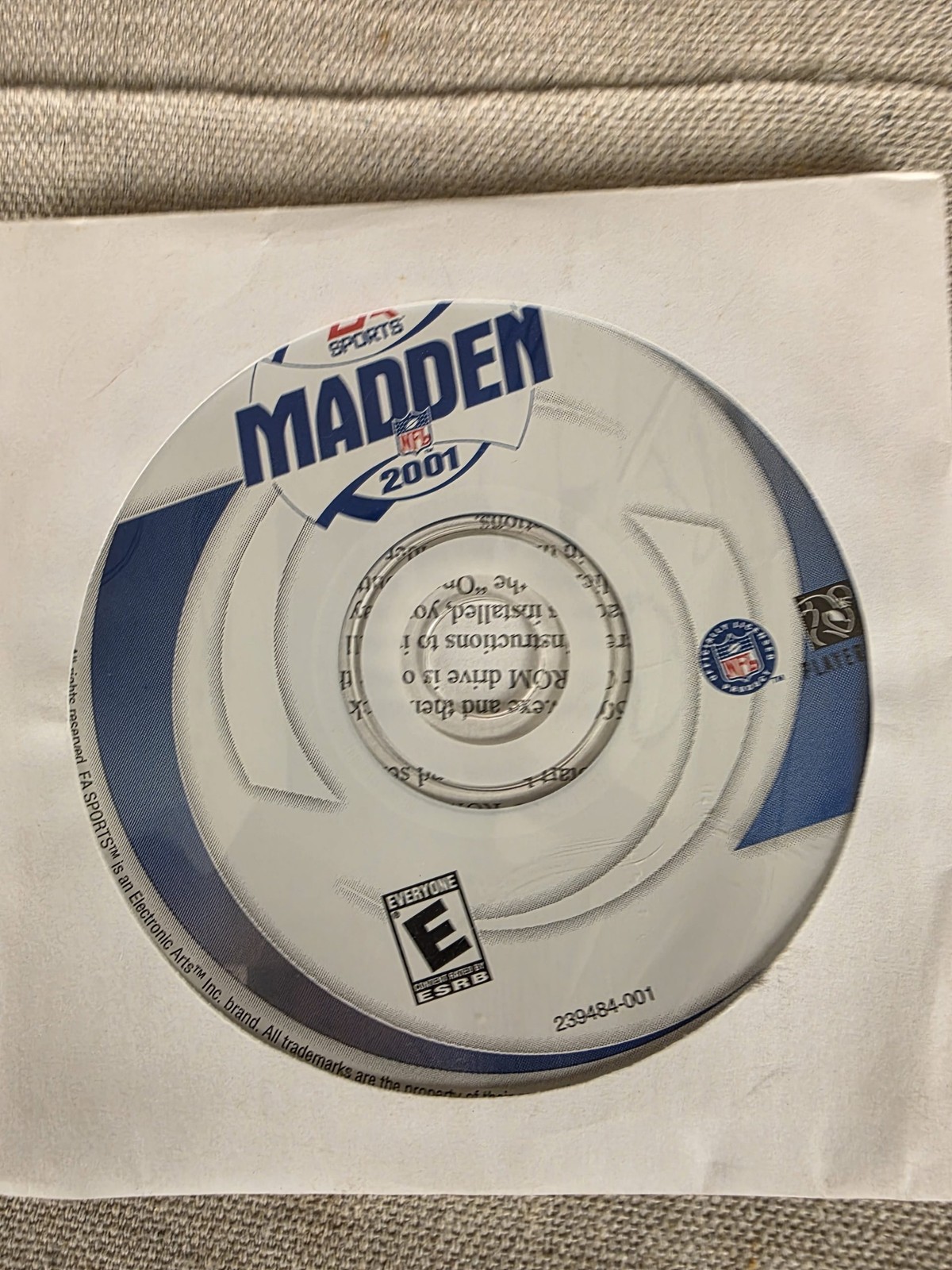 Madden NFL 2001 PC Game EA Sports Disc Only