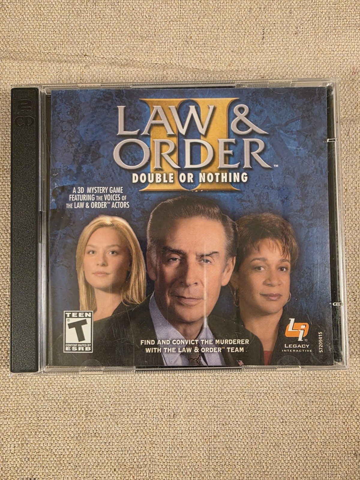 Law & Order II Double or Nothing PC Game 2-Disc Set 2003