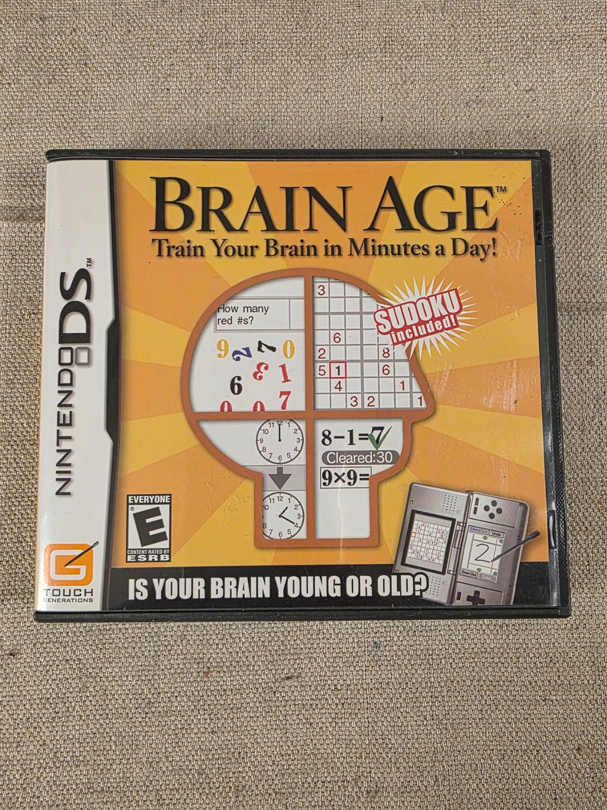 Brain Age Train Your Brain in Minutes a Day Nintendo DS Game