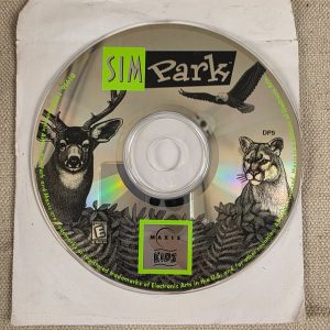 Sim Park PC Game Disc Only Vintage 1998 Maxis Kids Educational