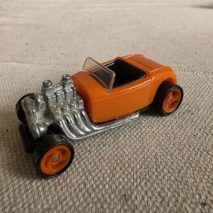 Vintage 1993 Hot Wheels Orange Hot Rod Diecast Toy Car Mattel