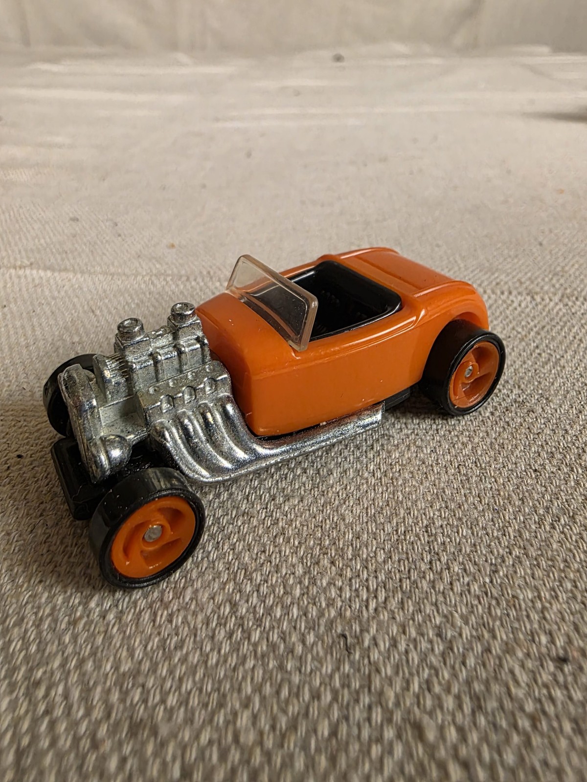 Vintage 1993 Hot Wheels Orange Hot Rod Diecast Toy Car Mattel