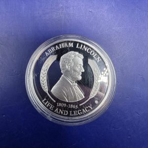 American Mint Abraham Lincoln Life and Legacy Peoria Speech Silver Coin