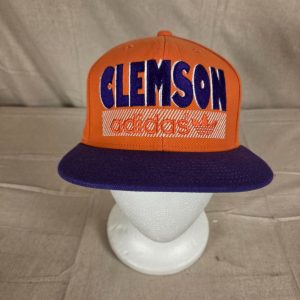 Adidas Clemson Tigers Snapback Hat Orange Purple Vintage College