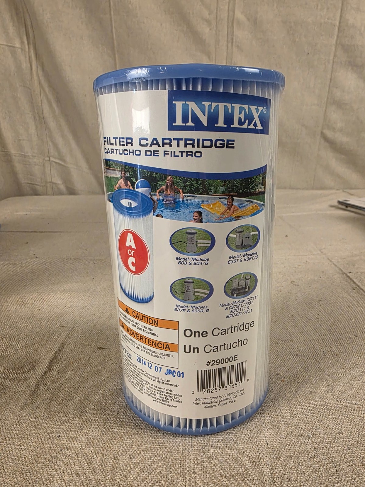 Intex Filter Cartridge A or C Replacement Pool Pump Cartridge #29000E