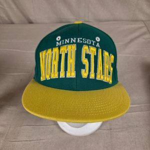 Zephyr Vintage Minnesota North Stars Snapback Hat Green Yellow NHL