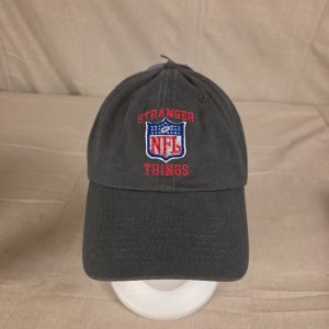 NFL Stranger Things Gray Adjustable Baseball Cap Hat