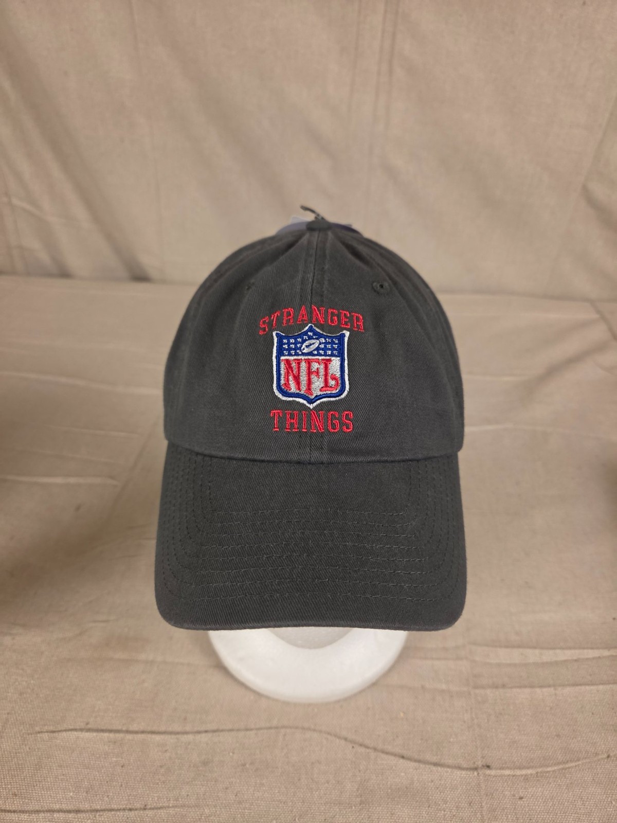 NFL Stranger Things Gray Adjustable Baseball Cap Hat