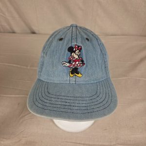 Vintage Disney Minnie Mouse Denim Baseball Cap Adjustable Adult