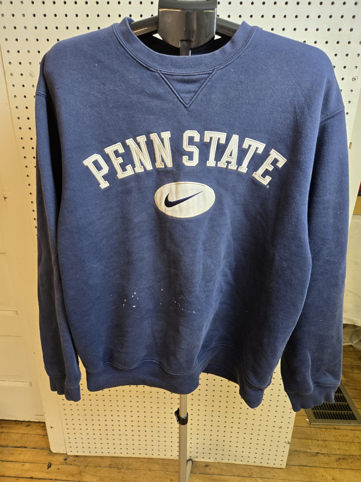 00s 90s Vtg Nike Penn State Football  Sweatshirt Mens Medium Blue Crew