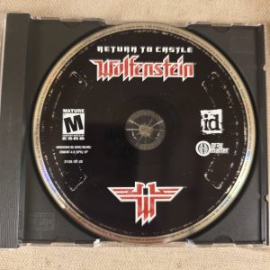 Return to Castle Wolfenstein PC Game Disc 2001 Mature ESRB