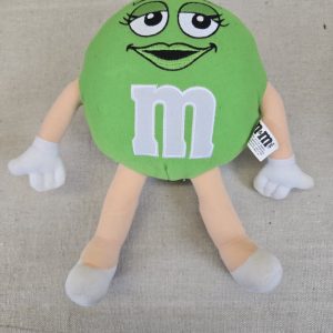 Green M&M Medium Plush Character Doll -COLLECTIBLE