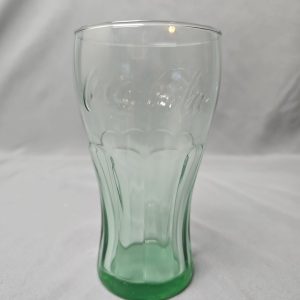 Vintage Libbey Coca Cola Green Glass Tumblers- 16oz - 6" Tall