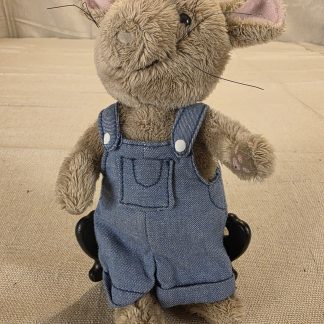 Douglas If You Give a Mouse a Cookie Plush Toy with Denim Overalls