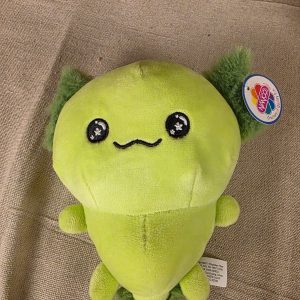 Nanco Lime Green Baby Axolotl Plush Stuffed Animal 11"