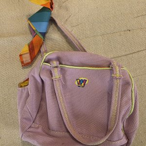 Ganz Webkinz Funky Flower Purple Plush Pet Carrier Purse Used