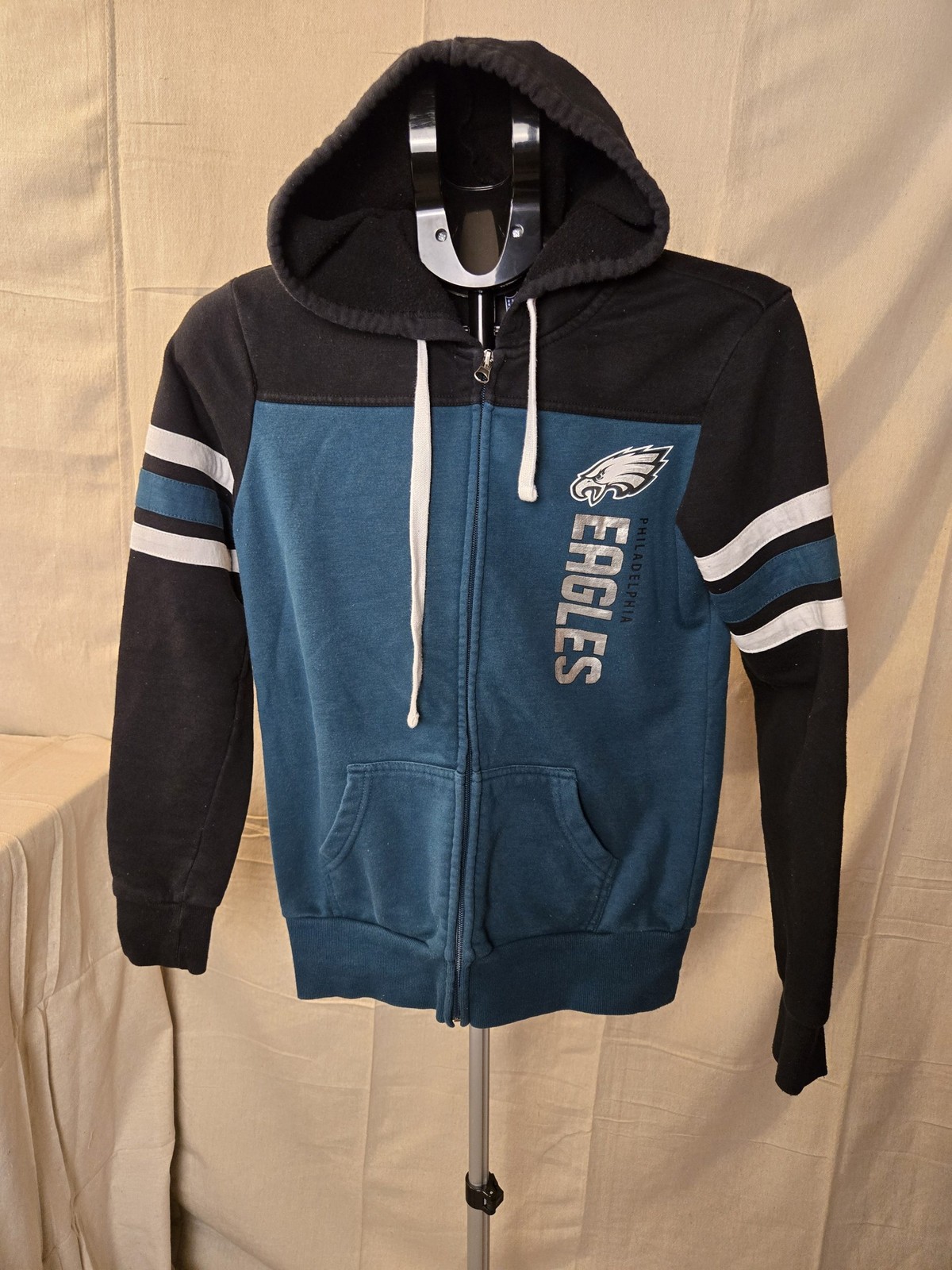 NFL Team Apparel Philadelphia Eagles Full Zip Hoodie Women XS