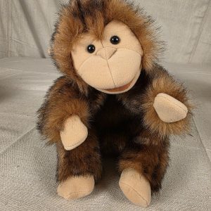 Folkmanis Monkey Plush Hand Puppet Brown Long Tail 12"