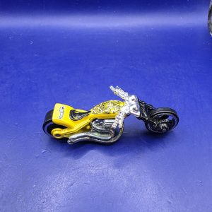 Hot Wheels Vintage 2000 Yellow Gold Motorcycle Diecast Toy