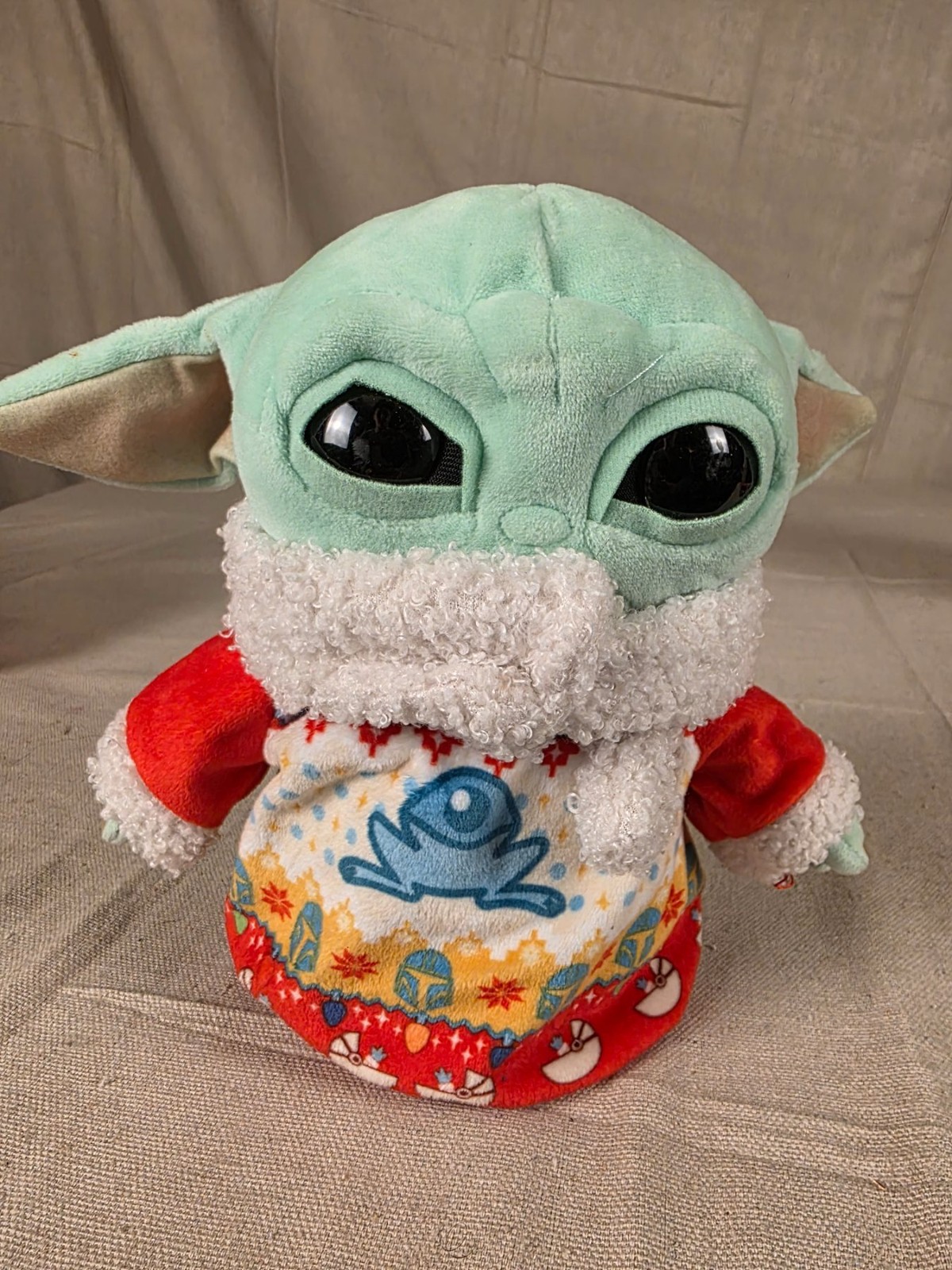 Star Wars Mandalorian Grogu 8" Baby Yoda Christmas Holiday Plush Mattel
