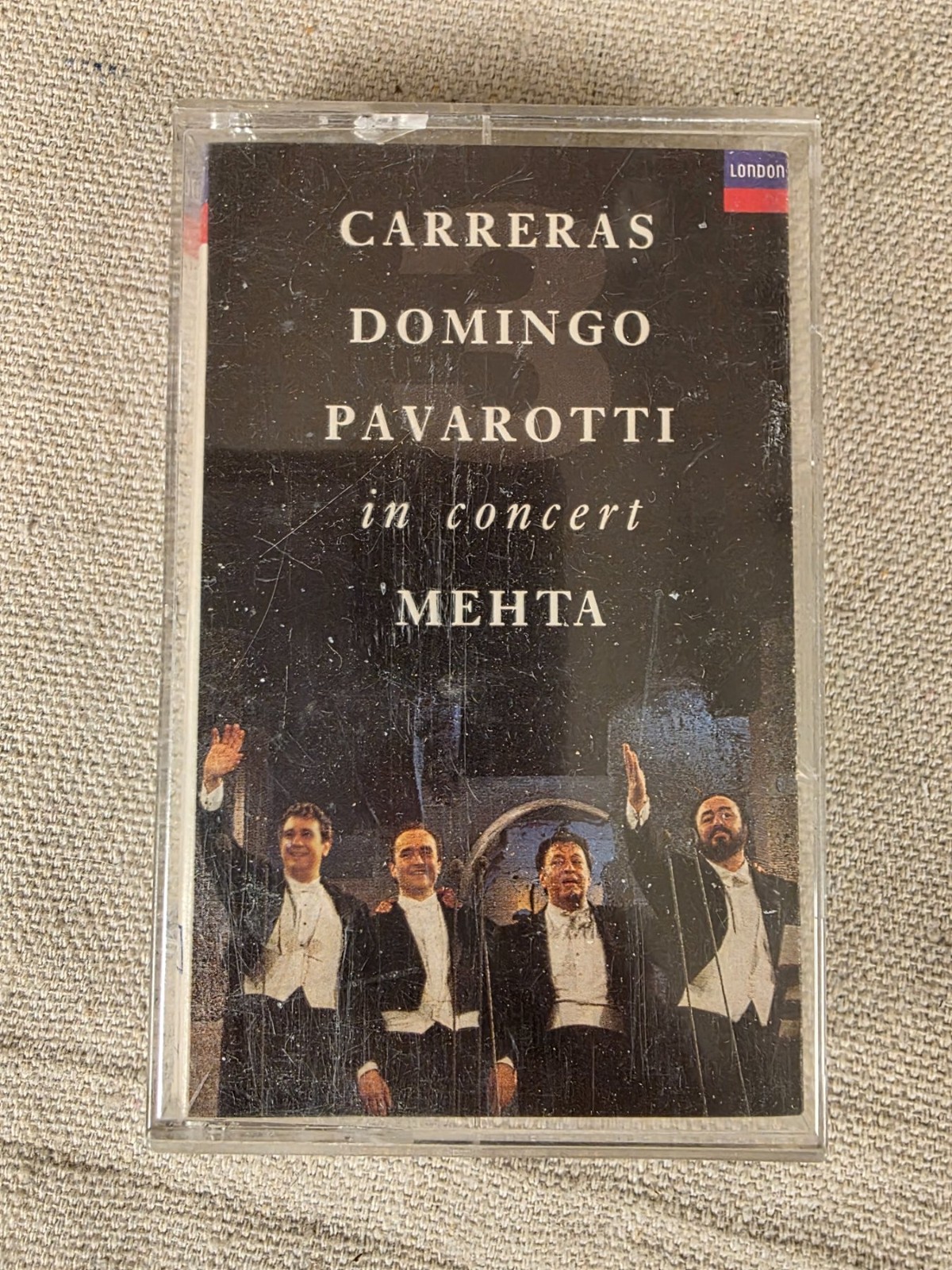 Carreras Domingo Pavarotti In Concert Mehta Audio Cassette Tape