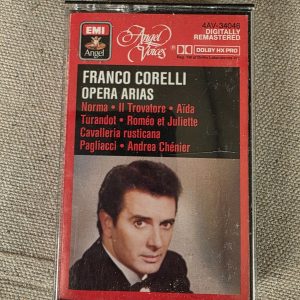 Franco Corelli Opera Arias Cassette Tape EMI Angel Voices Dolby HX Pro