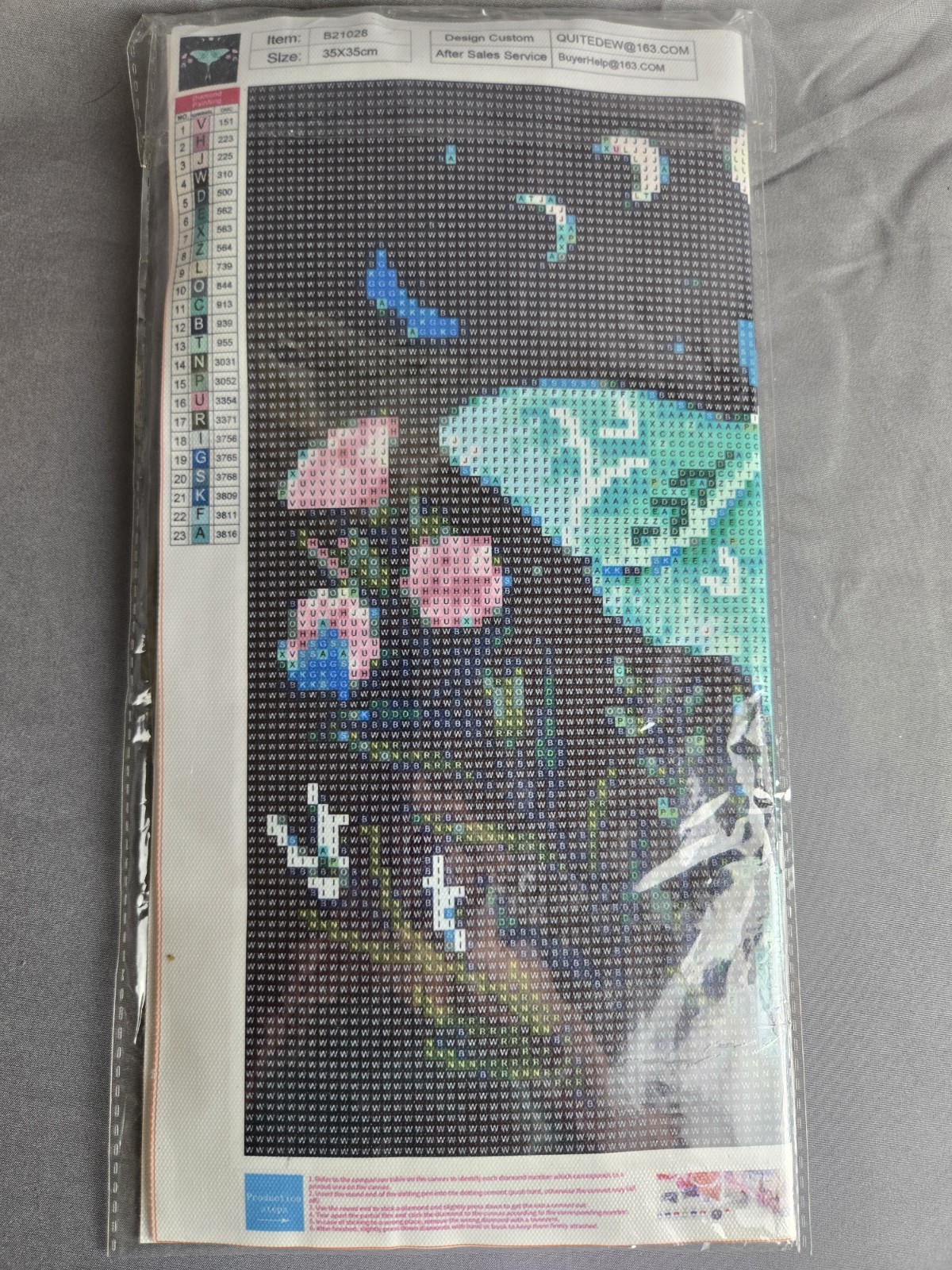 Night Moth 13.7"x13.7" Full Diamond Painting Kit