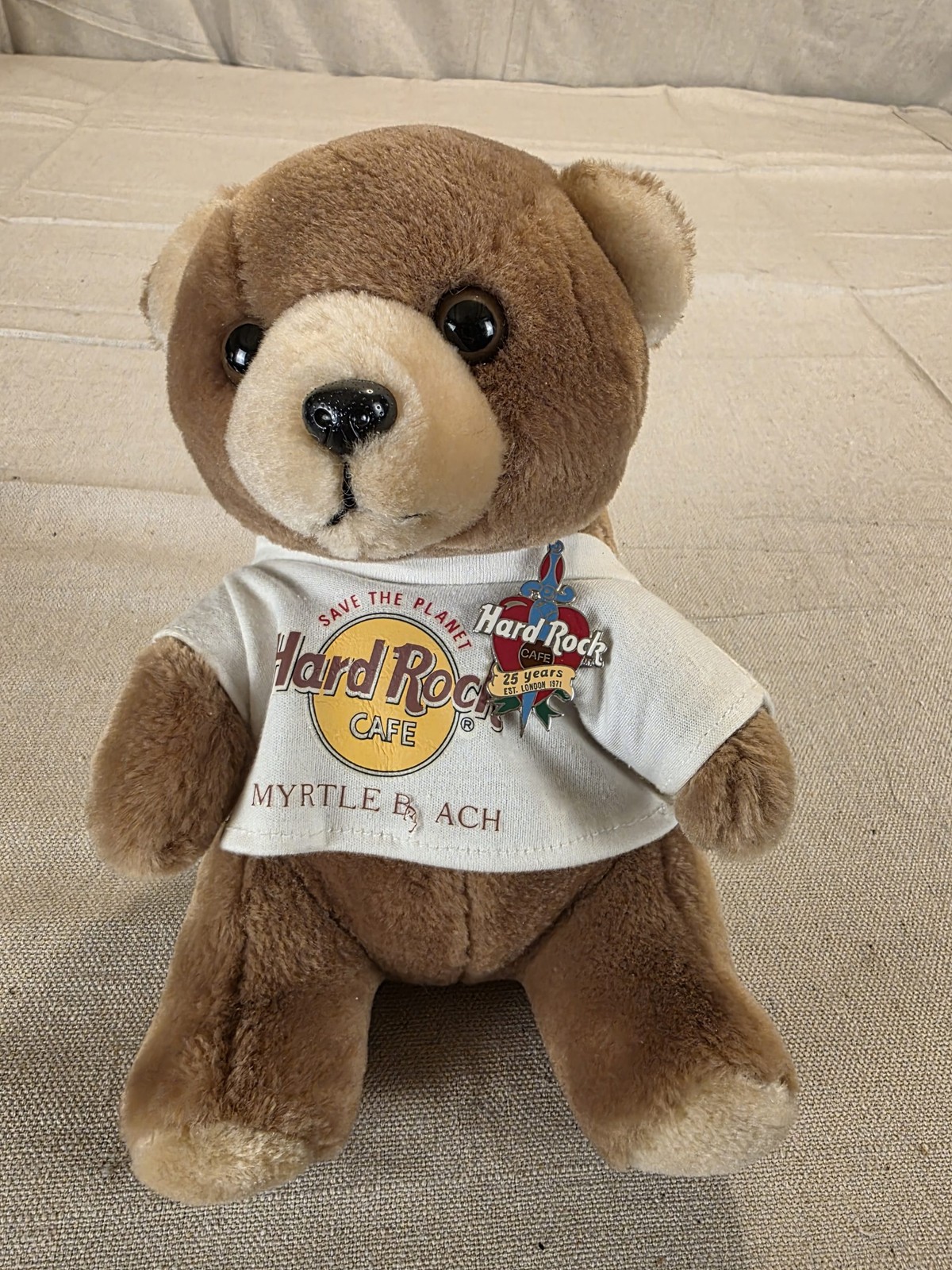 Hard Rock Cafe Myrtle Beach Plush Teddy Bear W/ pin