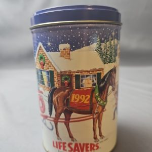 Vntg 1992-80th-Limited Edition LifeSavers Holiday Christmas Keepsake Metal Tin