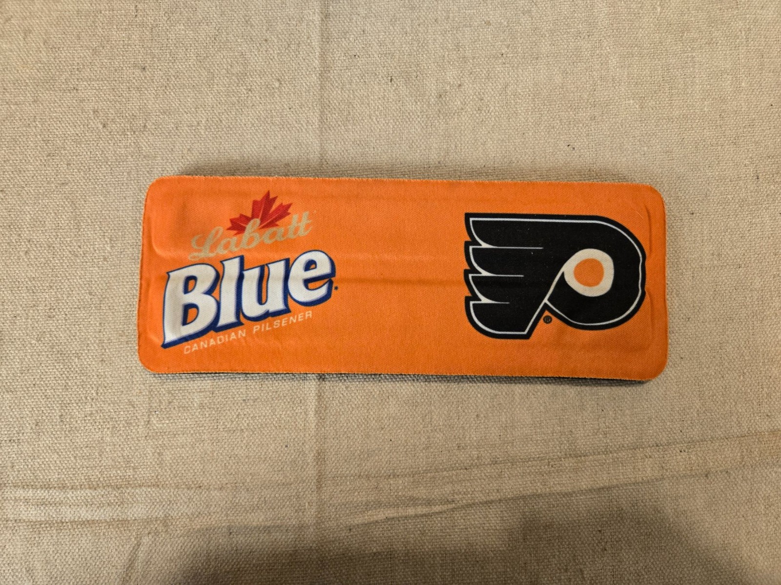 Labatt Blue Philadelphia Flyers Slap Beer Koozie