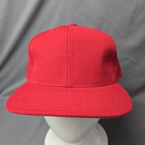 Colosseum Red Flat Bill Baseball Cap Size 7 1/2 Wool Acrylic Blend