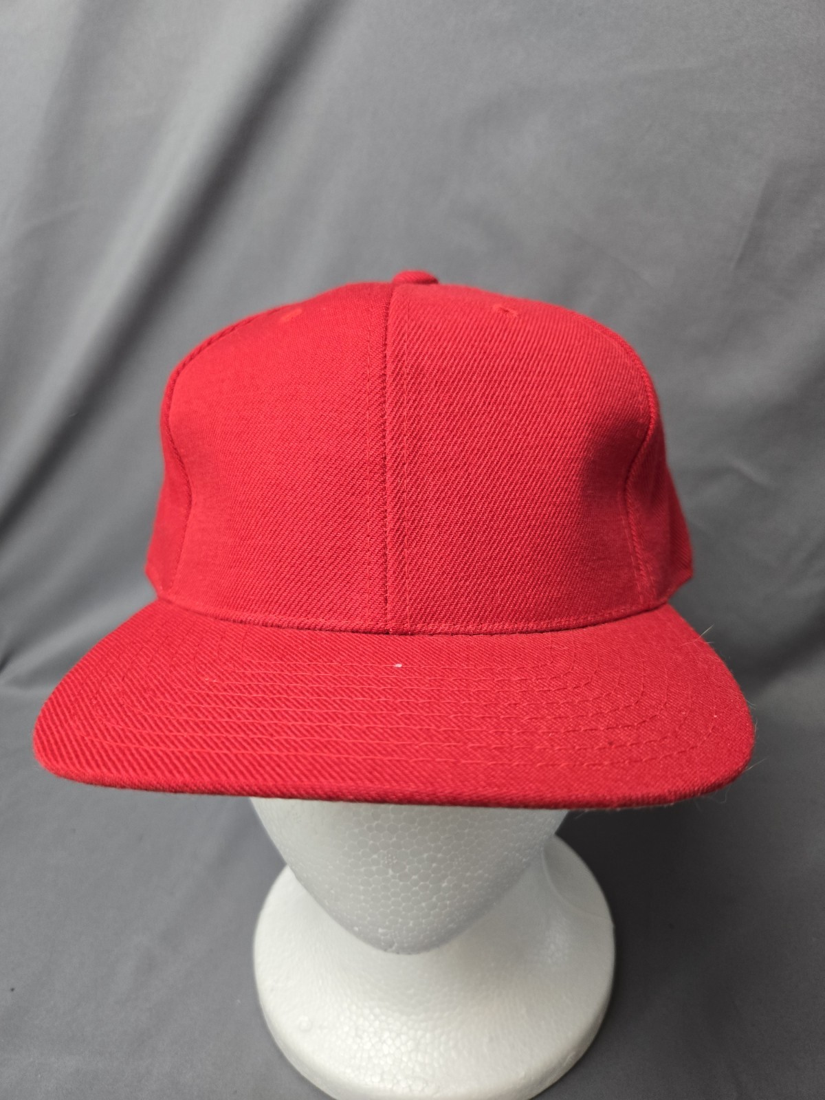 Colosseum Red Flat Bill Baseball Cap Size 7 1/2 Wool Acrylic Blend