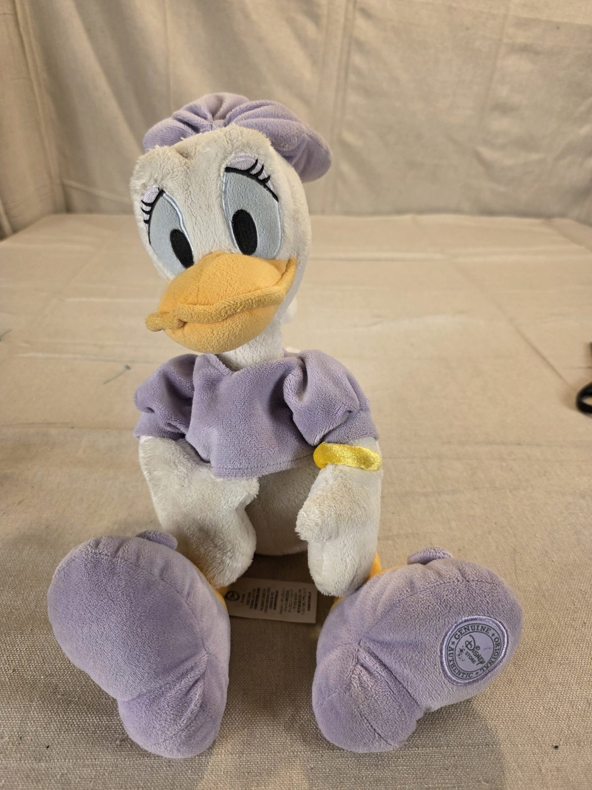 Disney Store Daisy Duck Plush Purple Outfit 16"