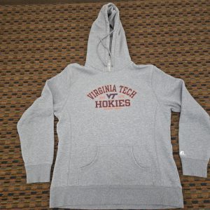 Virginia Tech Hokies Hoodie Youth Large Gray Russell Athletic NCAA Pullover...