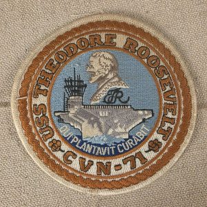 USS Theodore Roosevelt CVN-71 Embroidered Navy Patch Vintage