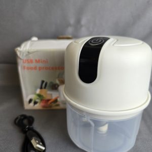 Mini Food Processor, Vegetable Garlic Chopper USB Rechargeable, 8.7oz/250ml-NEW