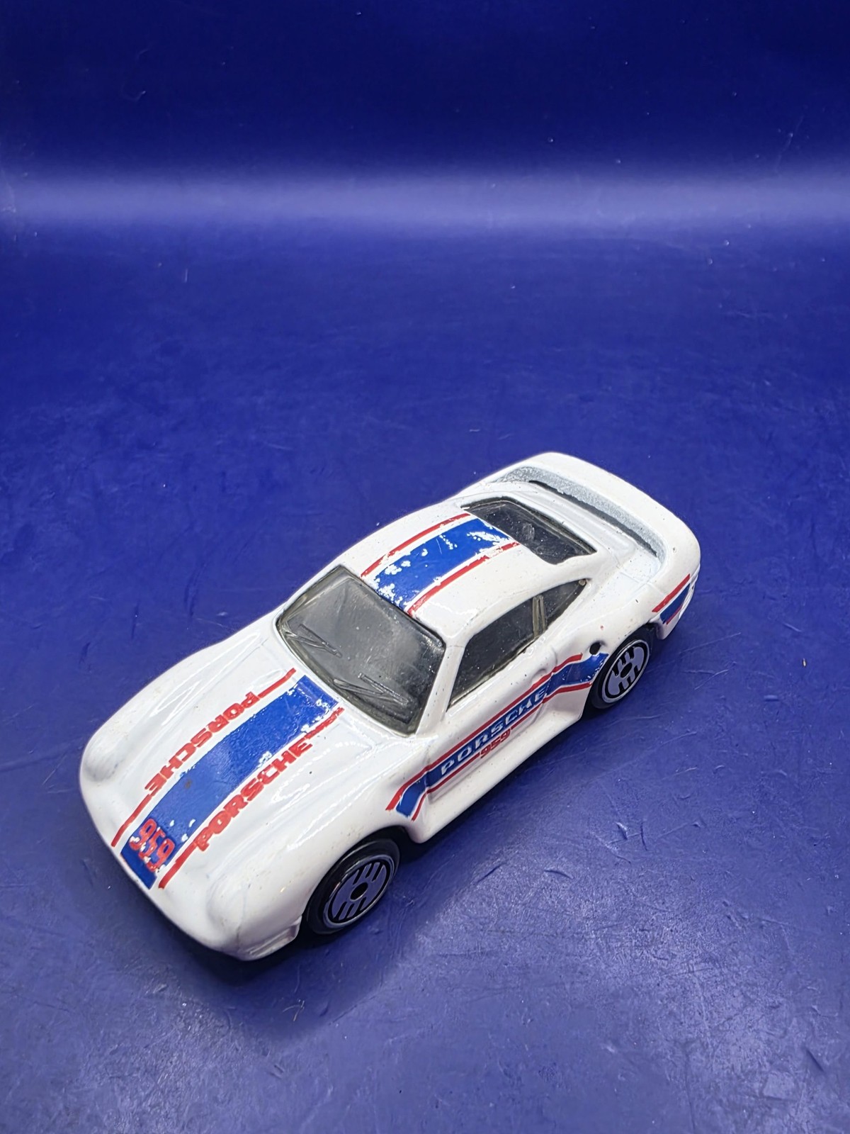 1987 Hot Wheels Porsche 959 White Vintage Diecast Toy Car