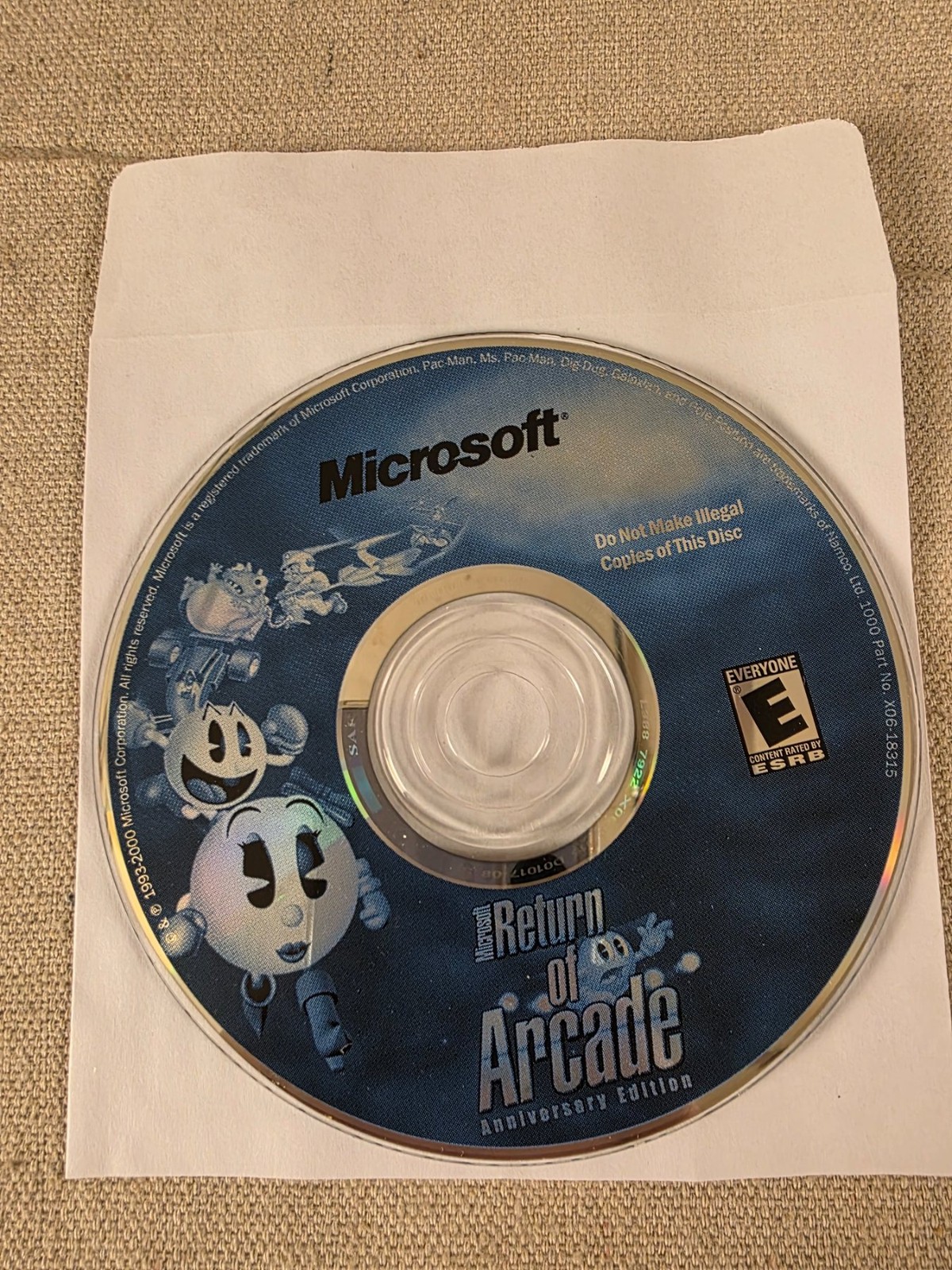 Microsoft Return of Arcade Anniversary Edition PC Game Disc Only