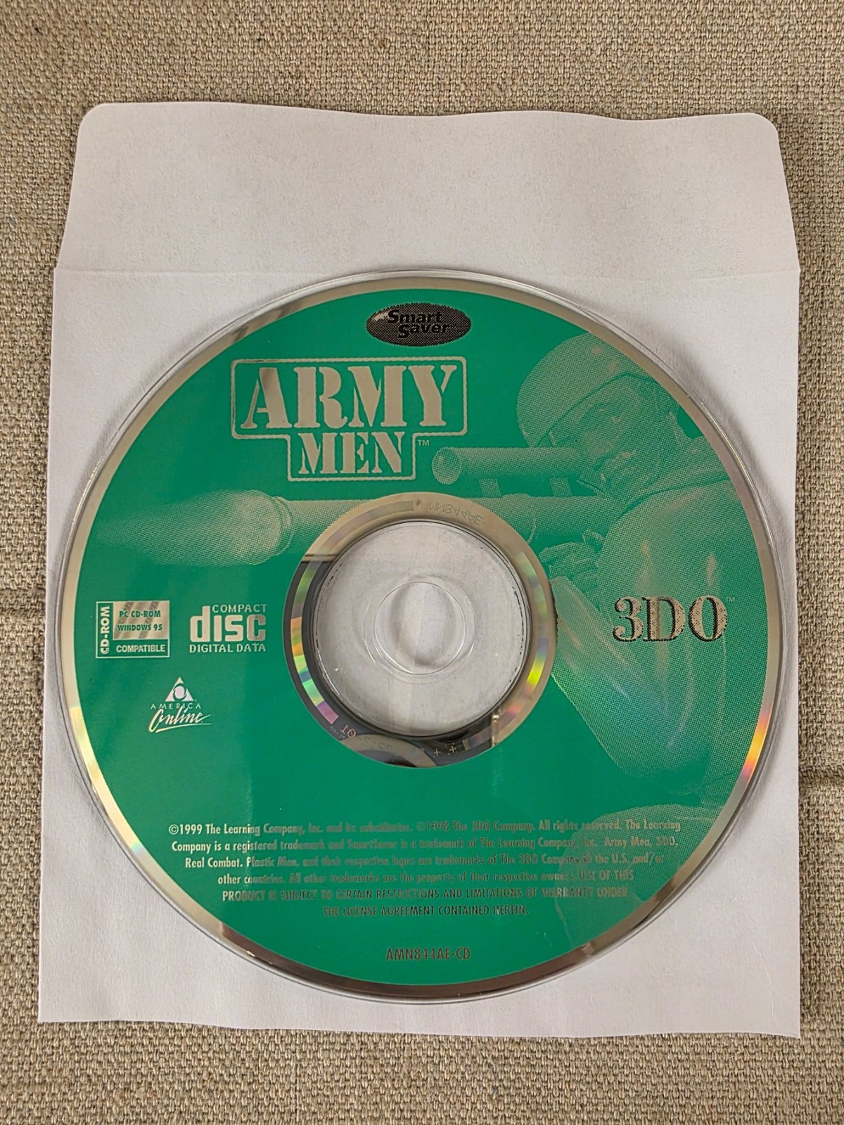 Army Men 3DO PC CD-ROM Windows 95 Vintage 1999 Game Disc Only