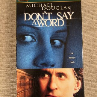 Don't Say a Word VHS Premiere Series Michael Douglas Thriller 2001