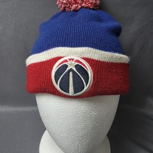 NBA Washington Wizards Blue Red Pom Pom Beanie Hat by 47 Brand
