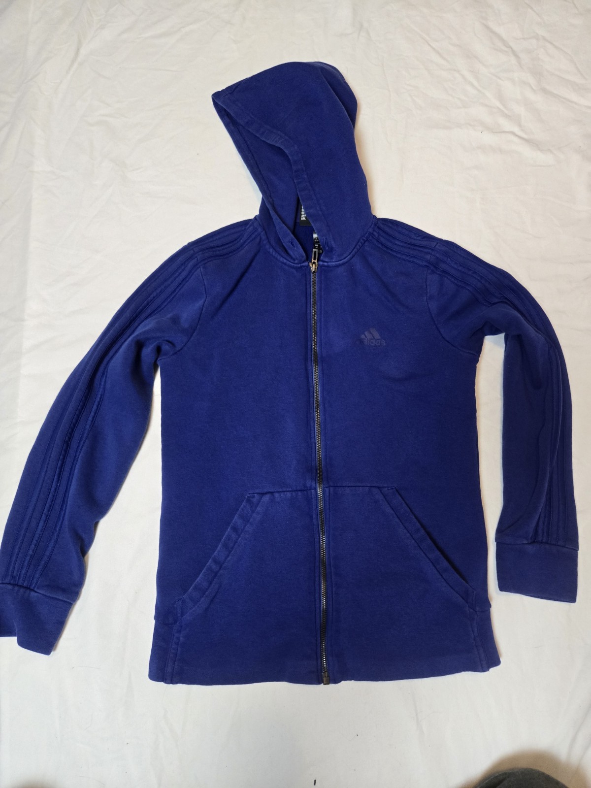 Adidas Originals Full Zip Hooded Track Jacket Blue