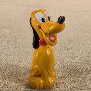 Vintage 70's 80's Walt Disney Plastic Crayon Pencil Topper Pluto Dog