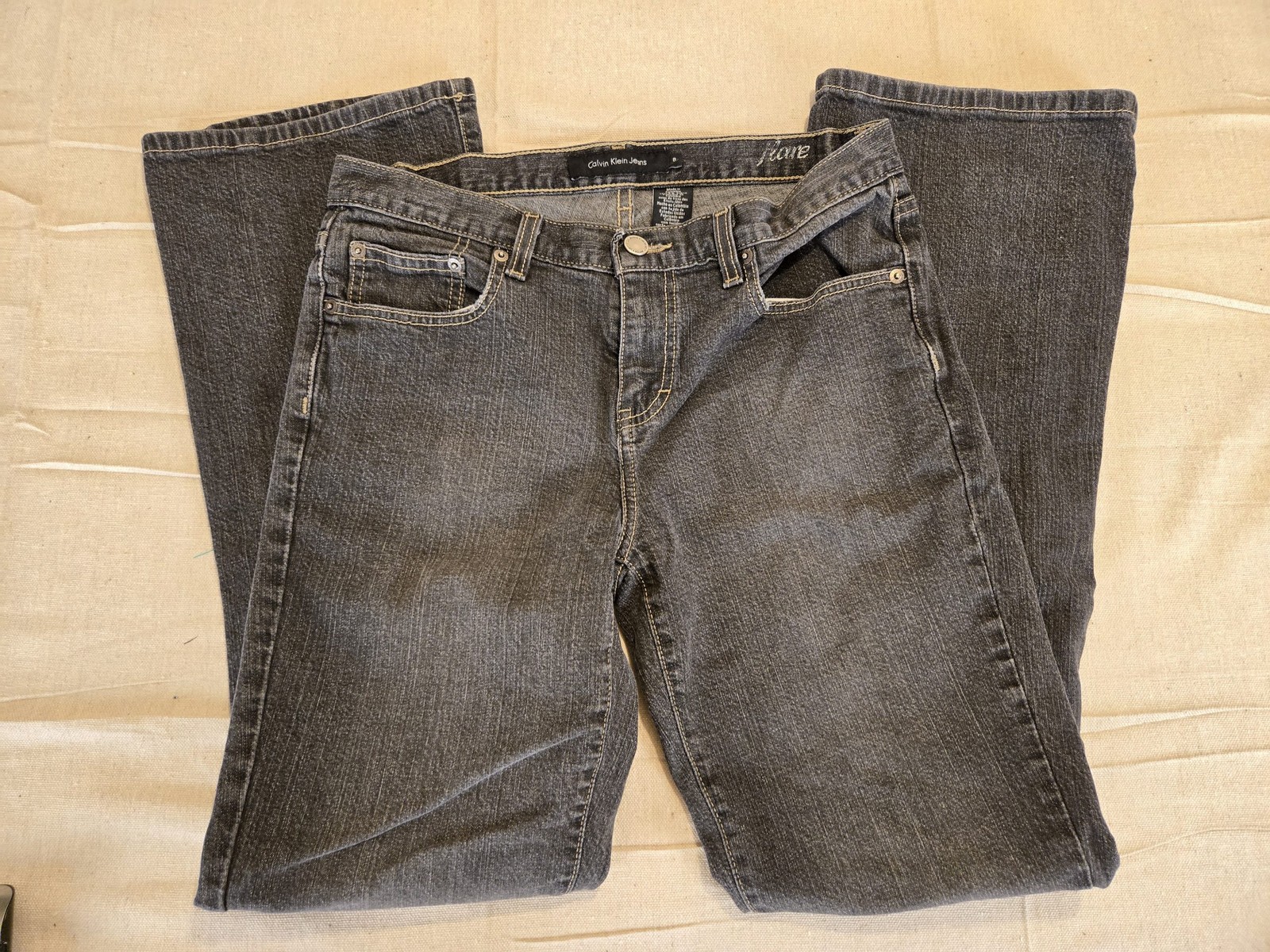 Calvin Klein Jeans Bootcut Women's Size 8 Black Denim