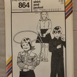 Stretch & Sew 864 Children's Shirt and Jacket Vintage Sewing Pattern